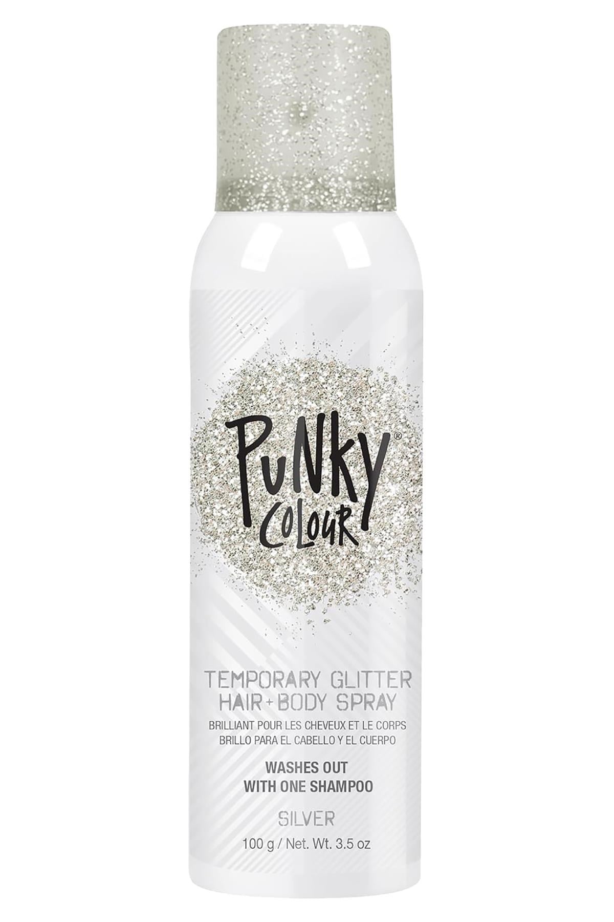 Punky Colour Gümüş Renk Simli Saç ve Vücut Spreyi 100GR