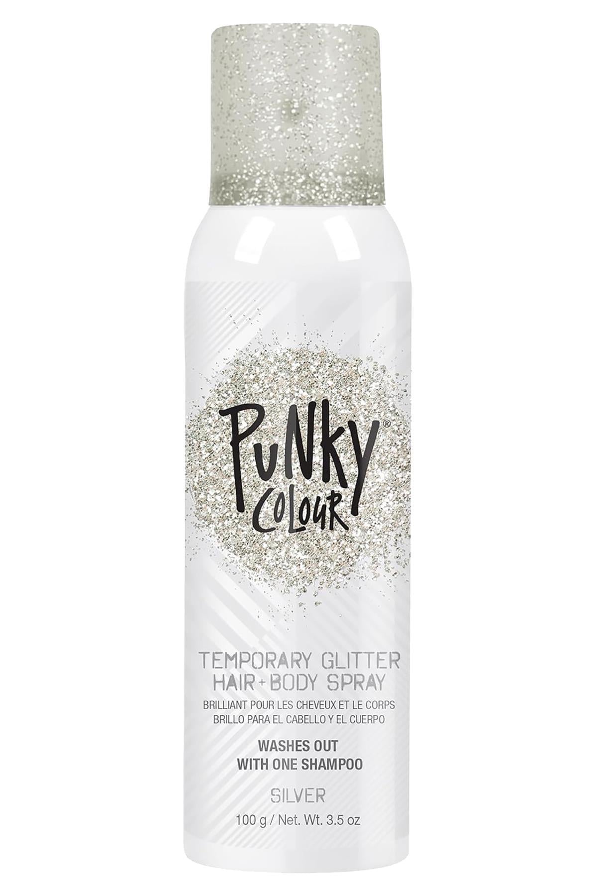 Punky Colour Gümüş Renk Simli Saç ve Vücut Spreyi 100GR