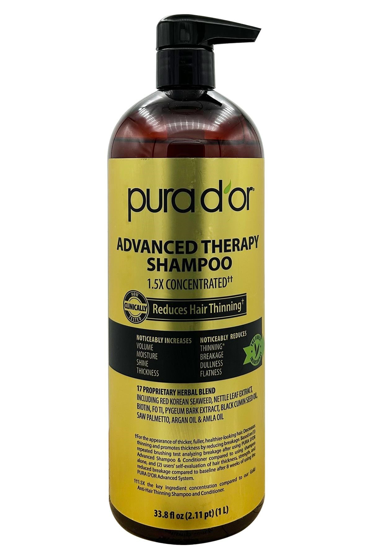 Pura D'or Advanced Therapy İnce Telli Saçlar İçin Şampuan 1LT