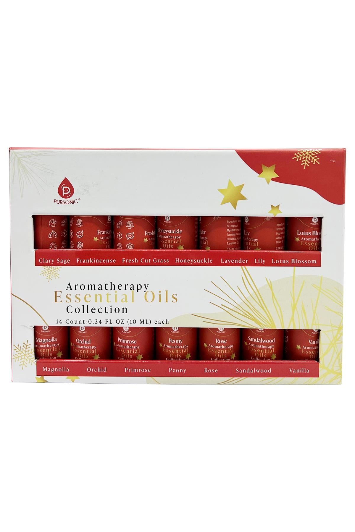 Pursonic Aromatherapy Essential Oils Collection 14x10ML