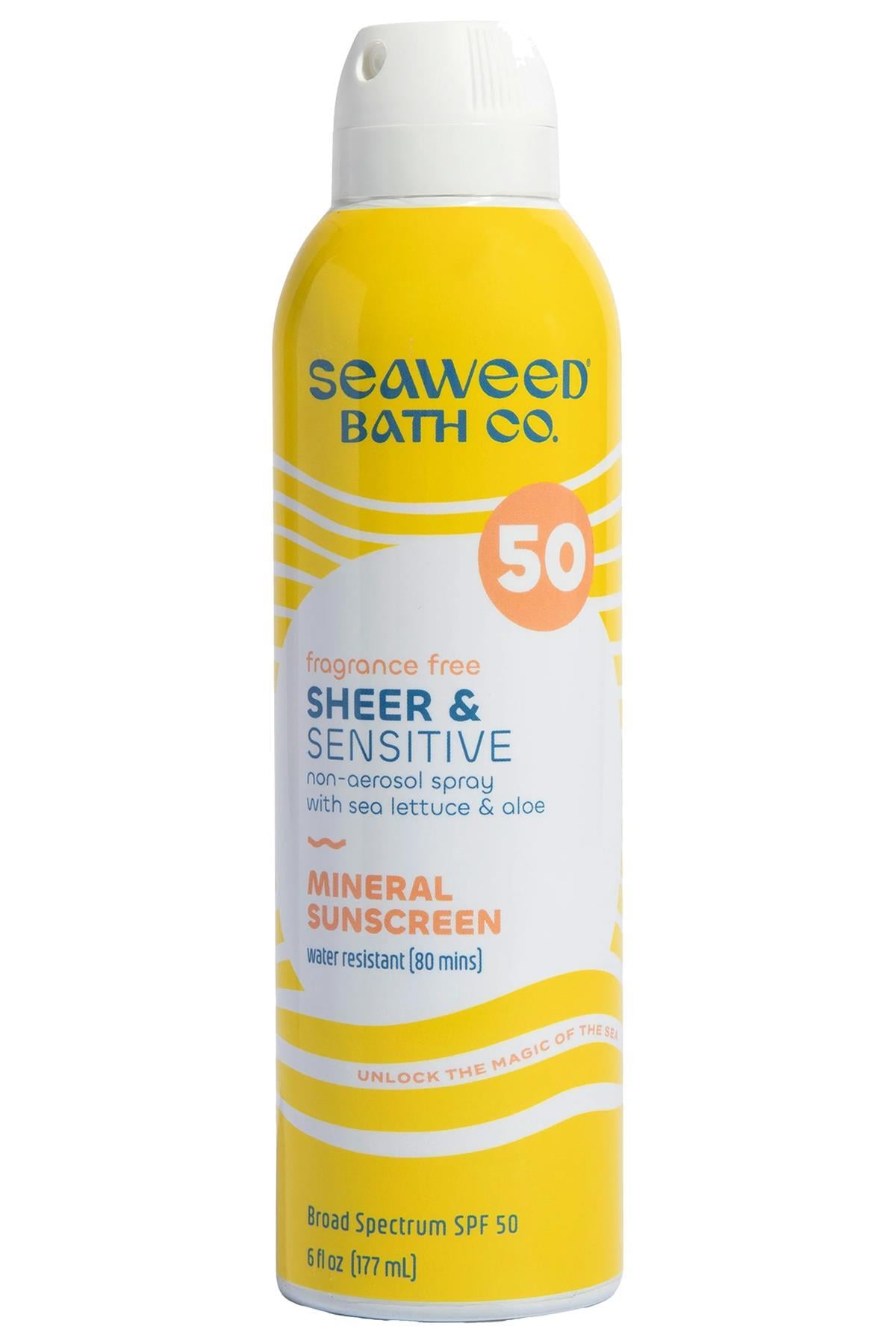Seaweed Bath Co. SPF50 Sheer & Sensitive Kokusuz Güneş Spreyi 177ML