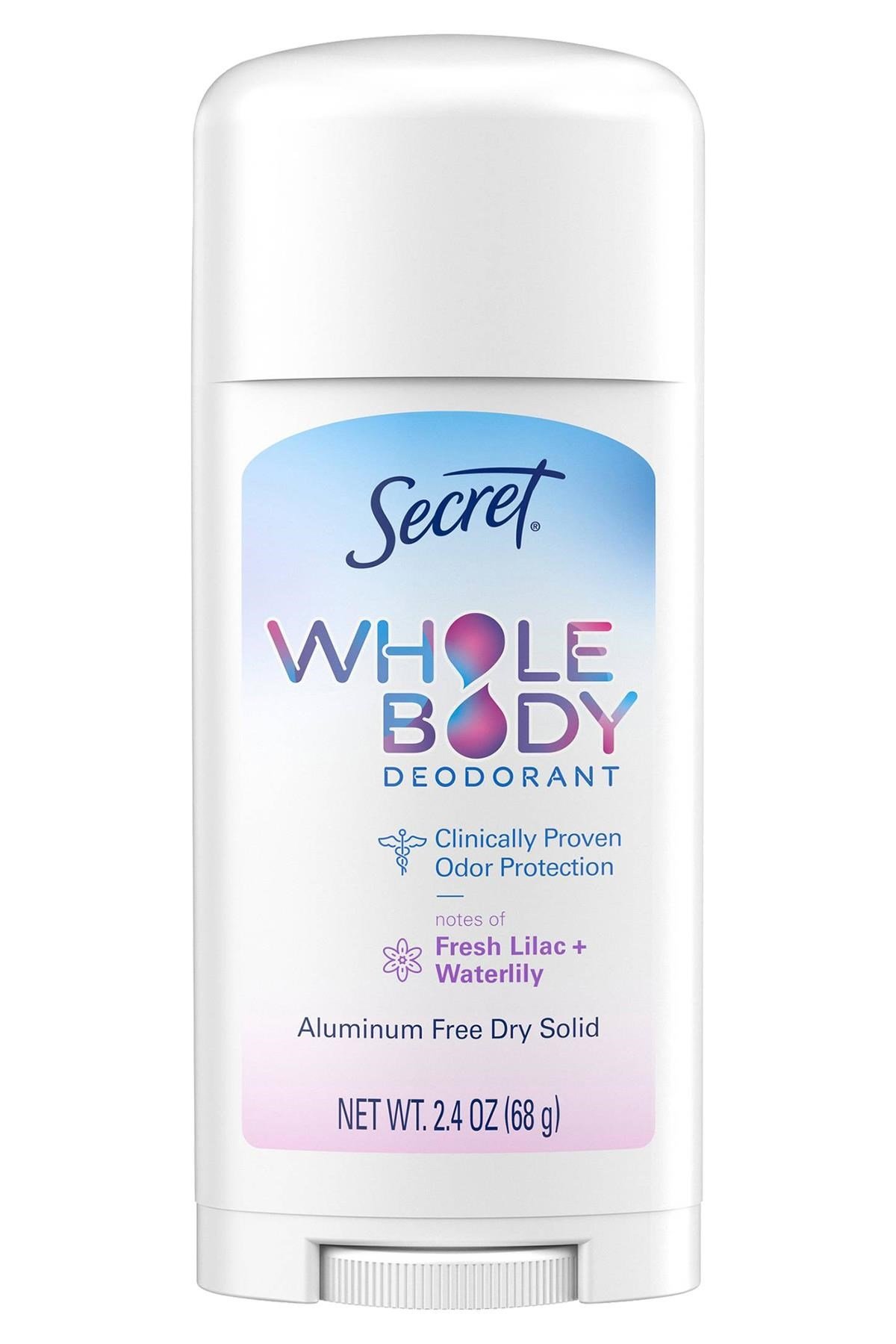 Secret Whole Body Fresh Lilac + Waterlily Alüminyumsuz Tüm Vücut Stick Deodorant 68GR