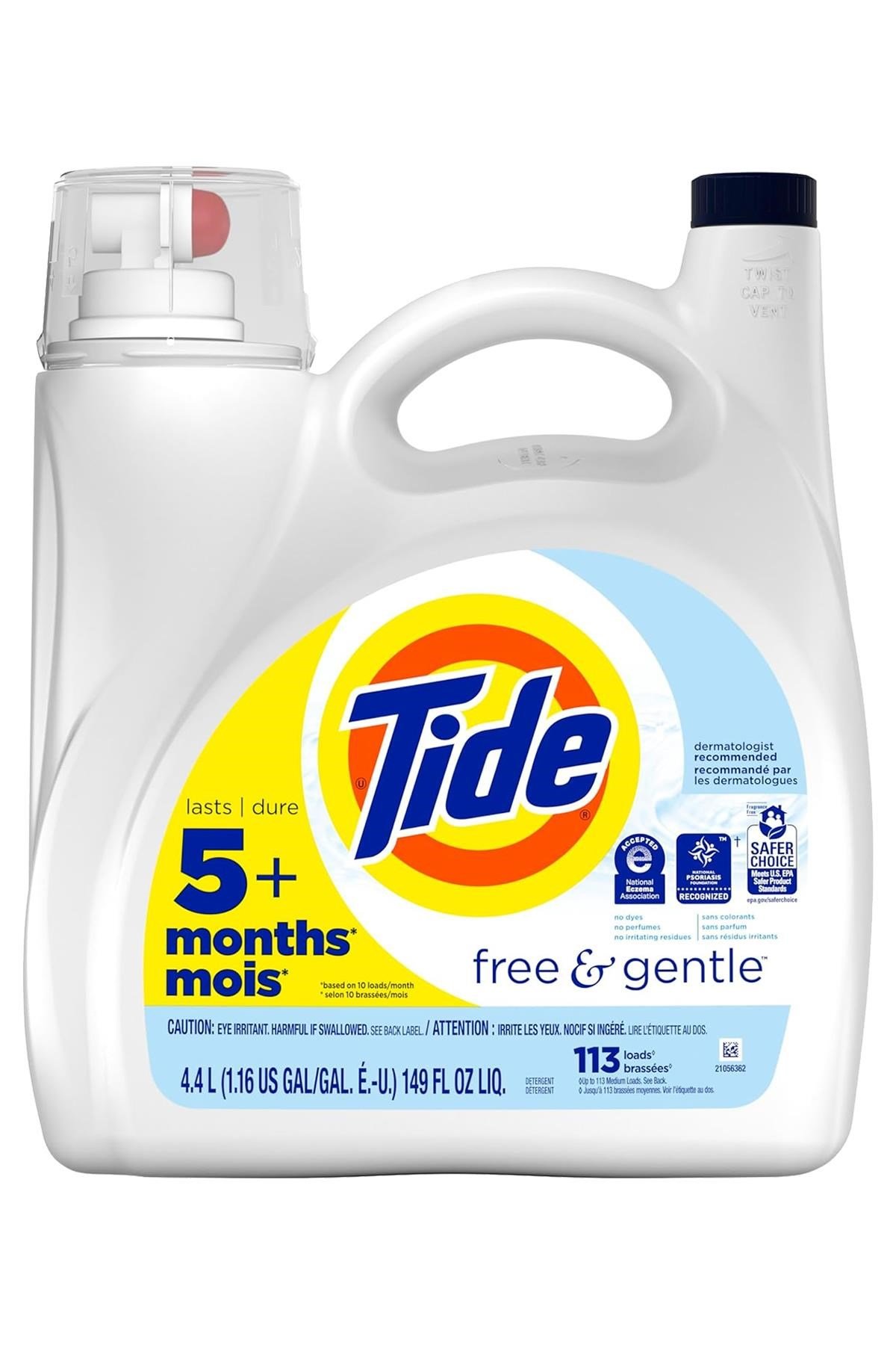 Tide Free & Gentle Sıvı Çamaşır Deterjanı 113 Yıkama 4.4LT
