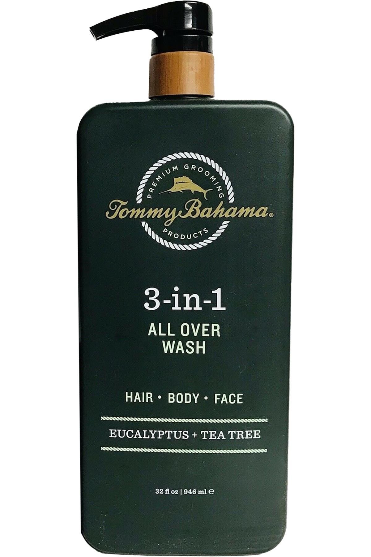 Tommy Bahama 3in1 Eaucalyptus + Tea Tree Saç, Vücut ve Yüz Şampuanı 946ML