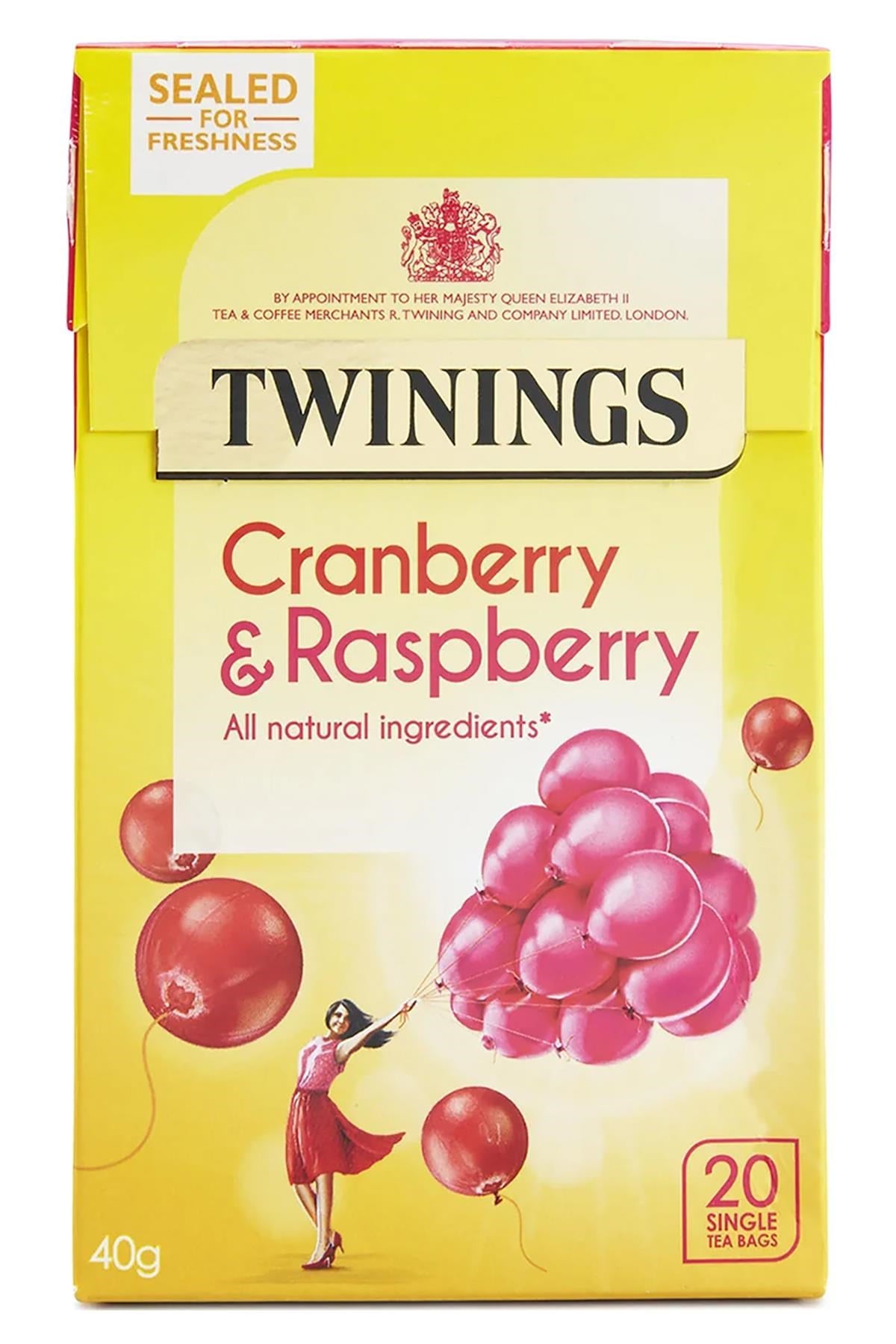 Twinings Kızılcık ve Ahududu Çayı Bardak Poşet 20 Adet