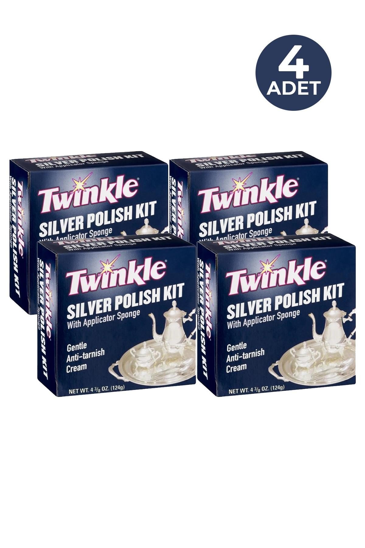 Twinkle Silver Polish Kit Gümüş Parlatıcı Krem 124GR 4 Adet