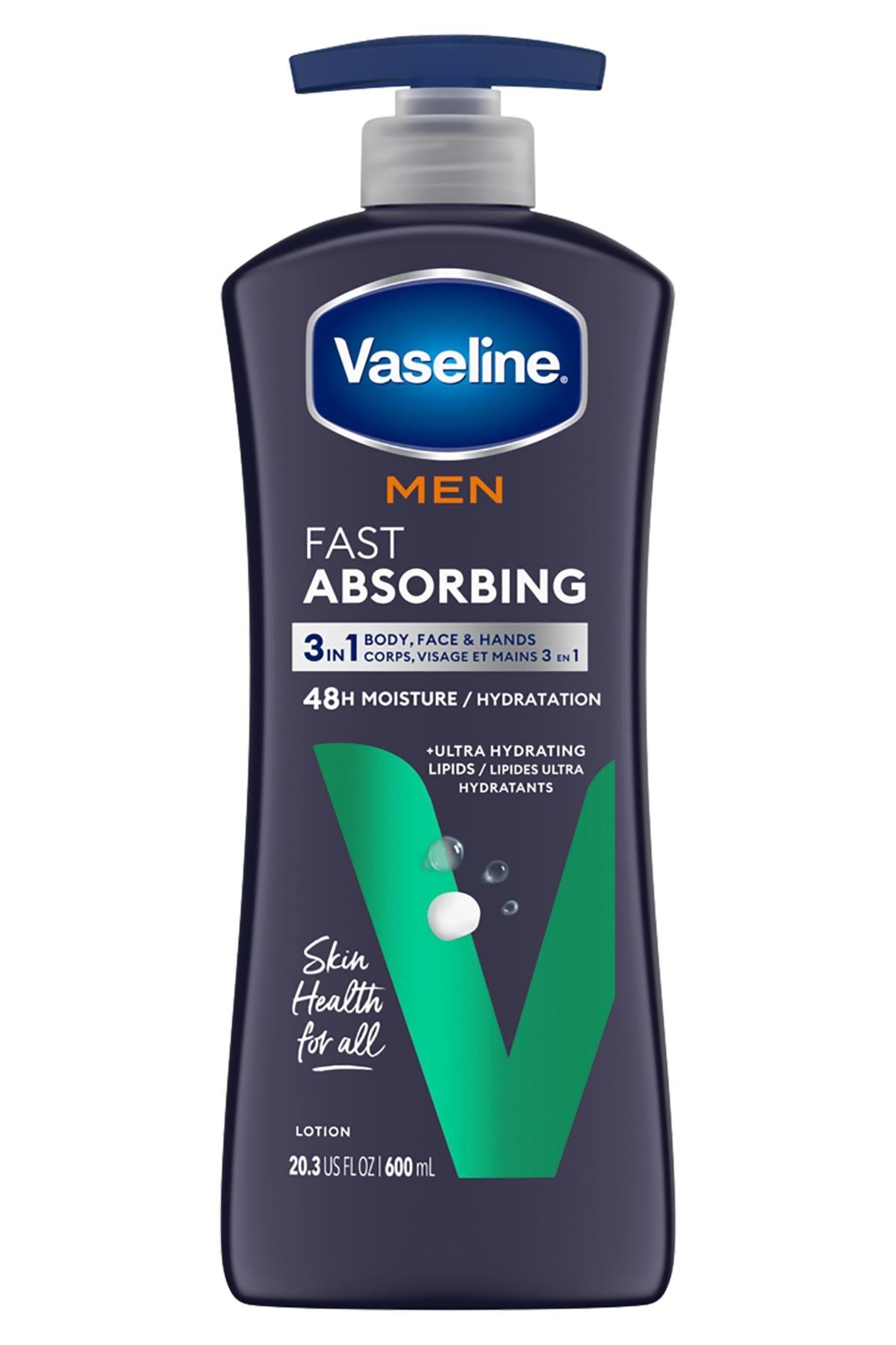 Vaseline Erkekler İçin Hızlı Emilen Nemlendirici Losyon 600ML