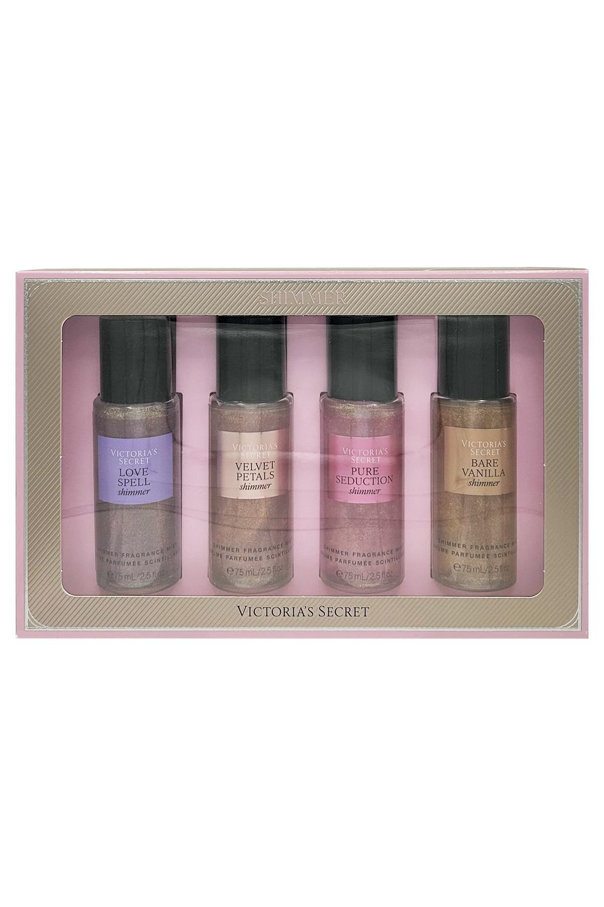 Victoria's Secret The Best Of Shimmer Işıltılı Vücut Spreyi Hediye Seti 4x75ML