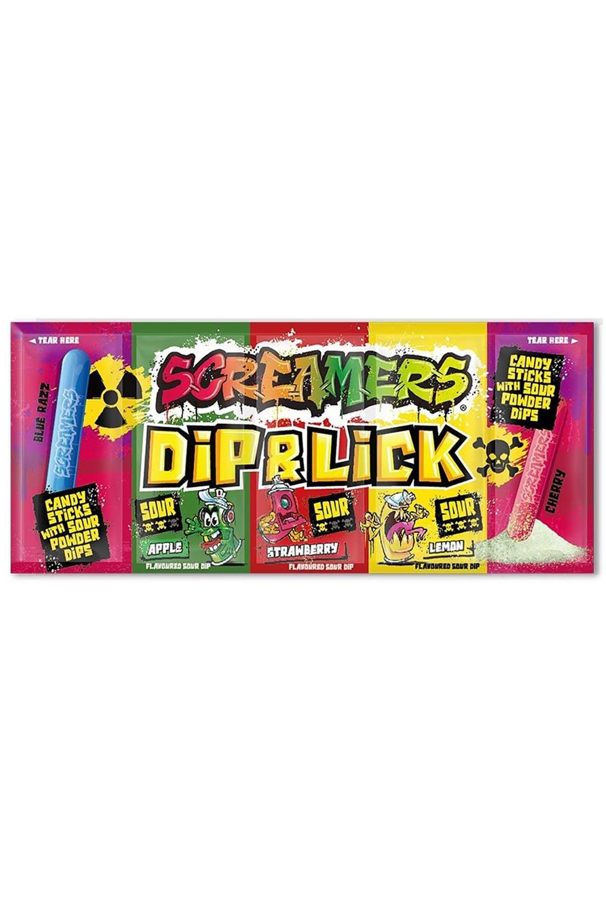 Zed Candy Screamers Dip&Lick Ekşi Toz Şekerleme 40GR