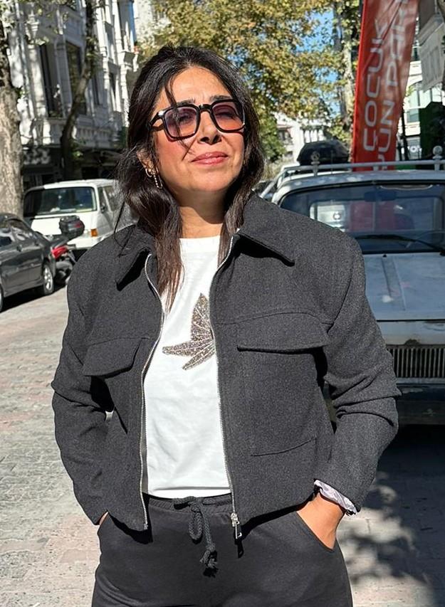 Antrasit Gri Kaşe Ceket 