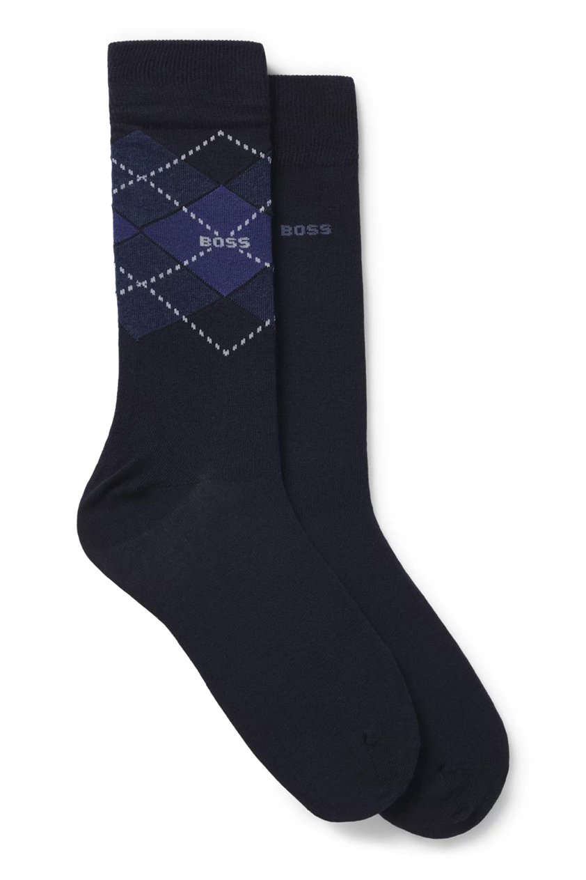 Boss Argyle Erkek 2li Çorap