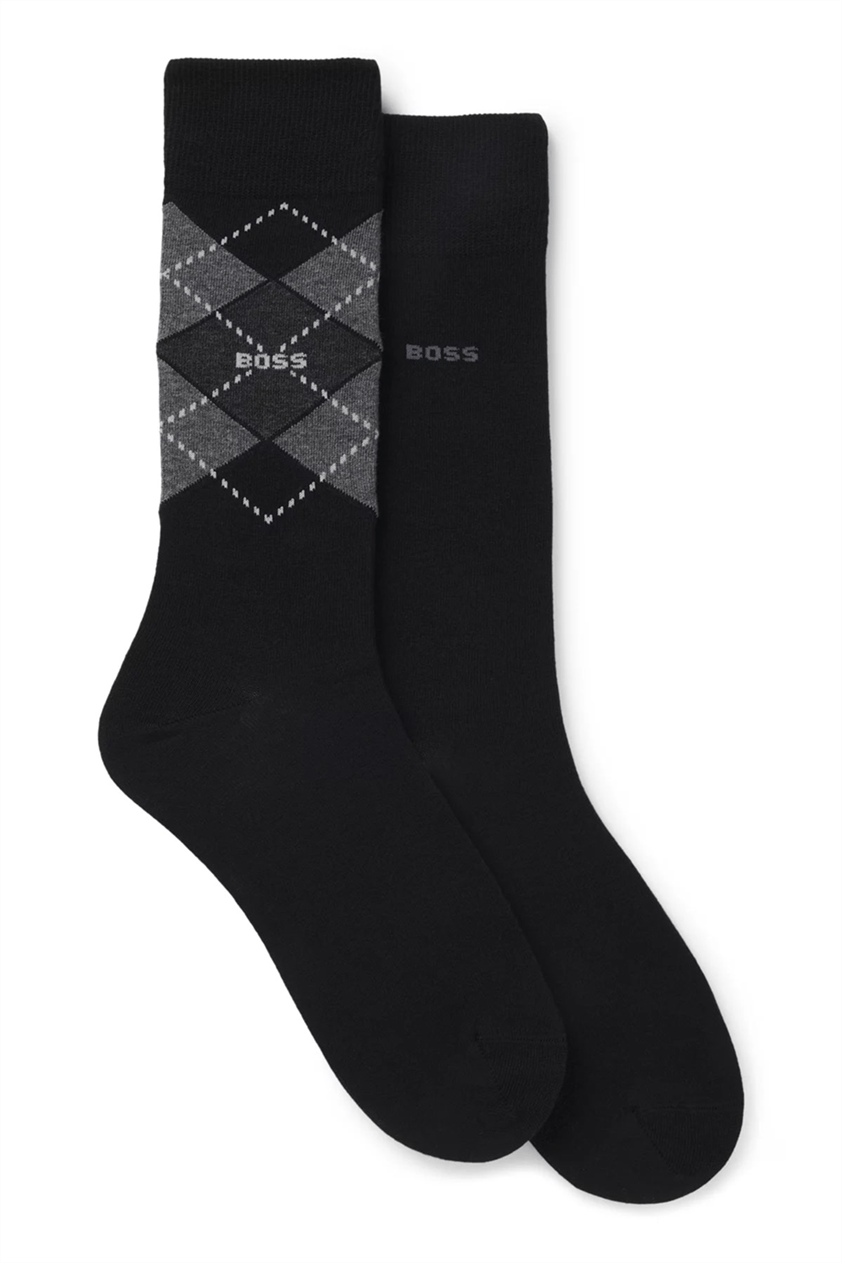 Boss Argyle Erkek 2li Çorap