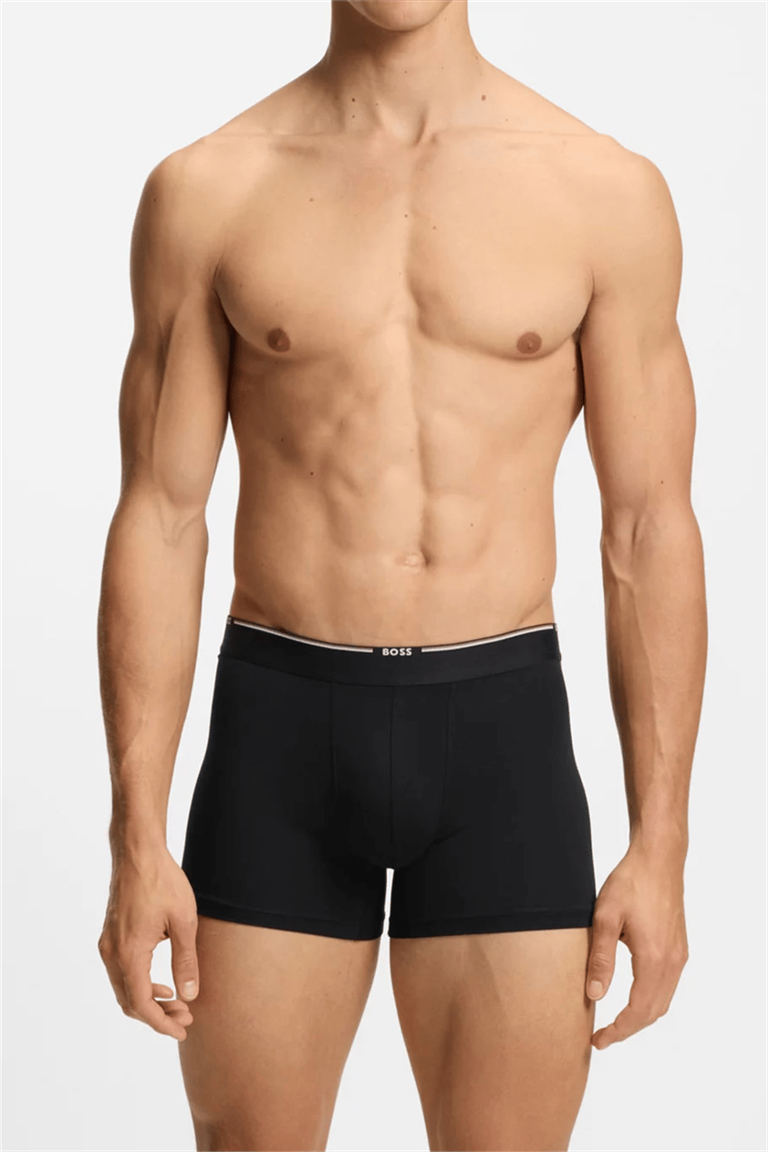 Boss Erkek 3lü Boxer Siyah