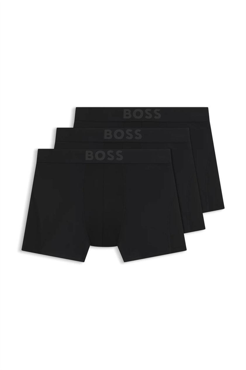 Boss Erkek 3lü Boxer Siyah