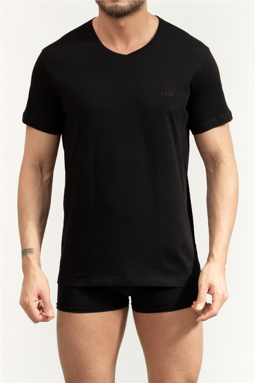 Boss Erkek Bisiklet Yaka T-Shirt