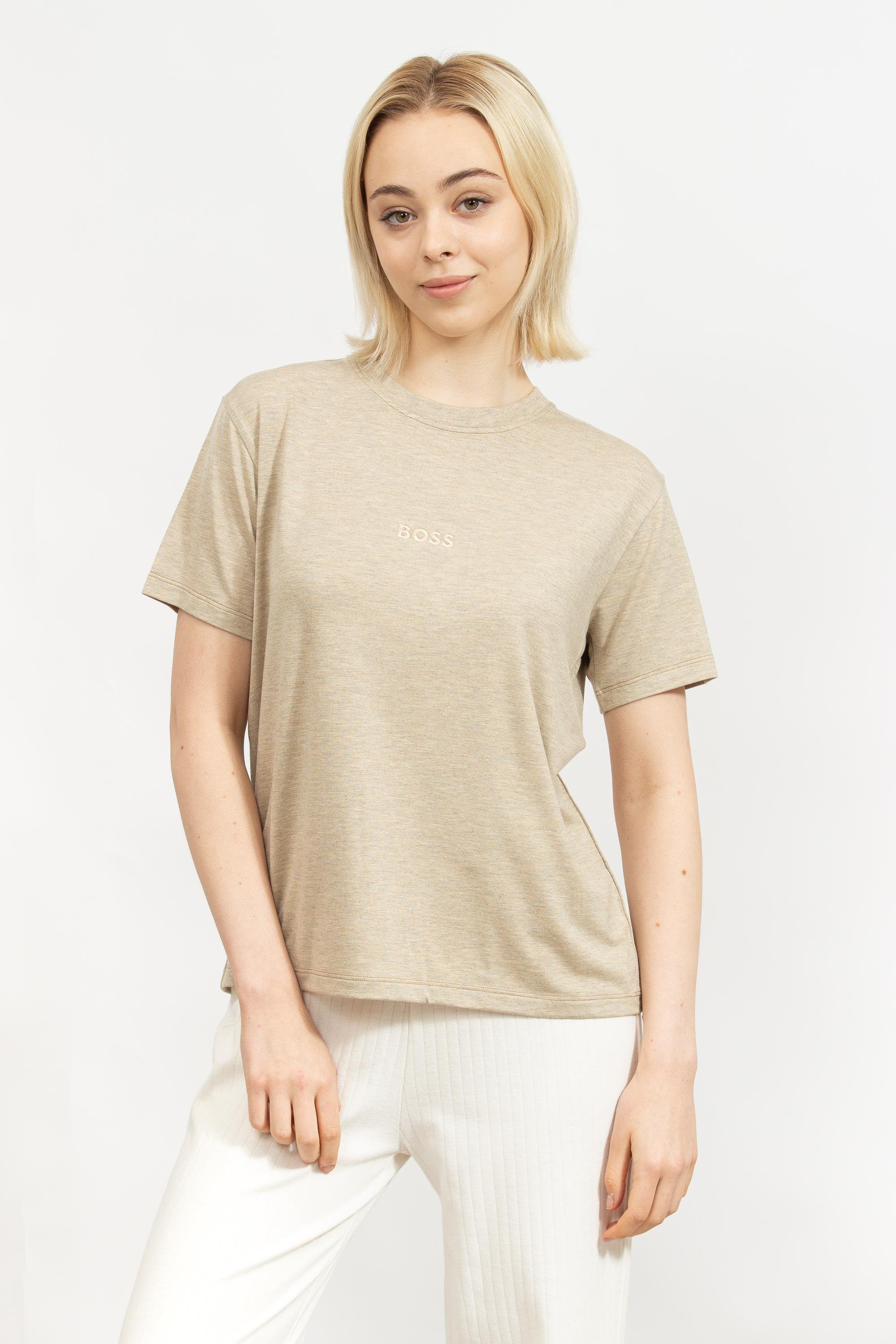 Boss Kadın Bisiklet Yaka T-Shirt