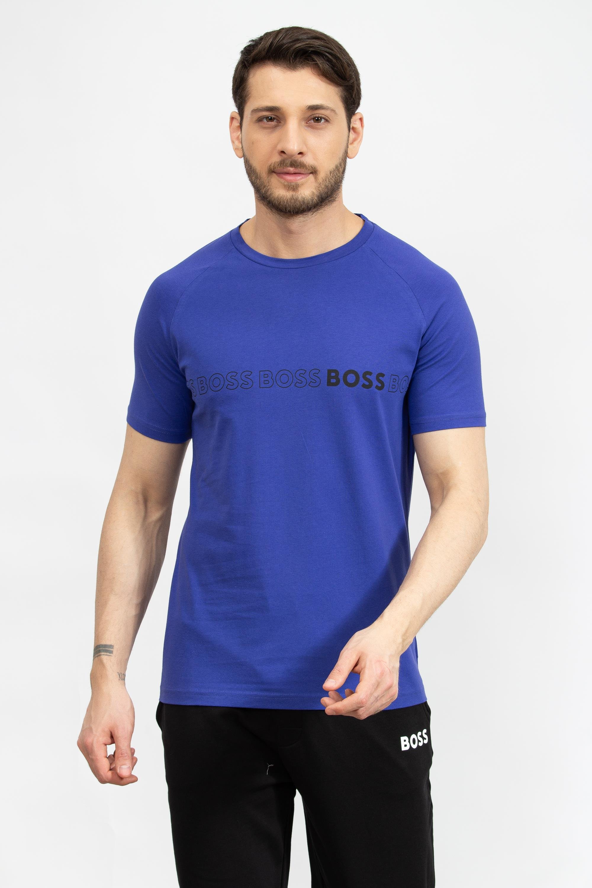 Boss Slim Erkek Bisiklet Yaka T-Shirt