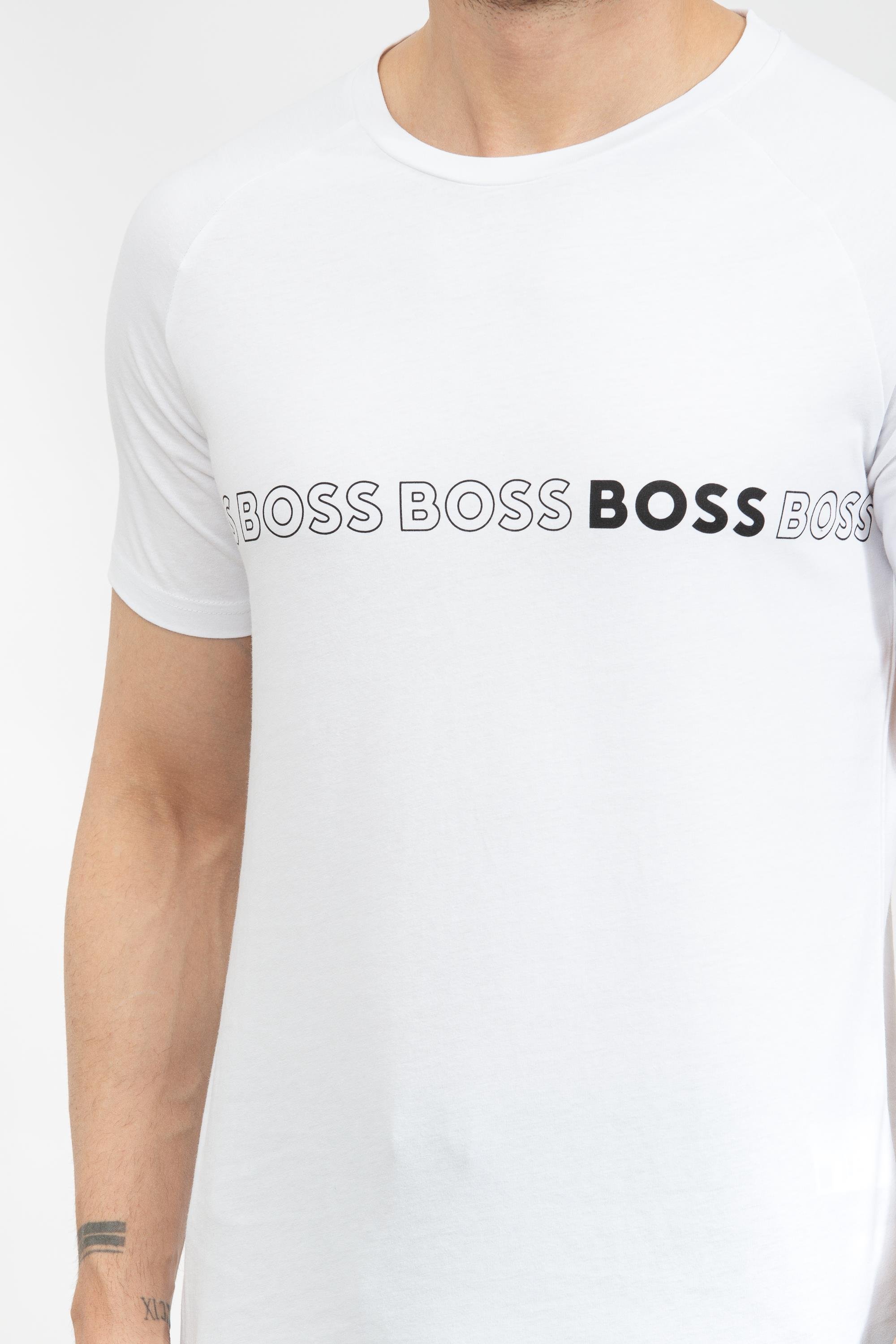 Boss Slim Erkek Bisiklet Yaka T-Shirt