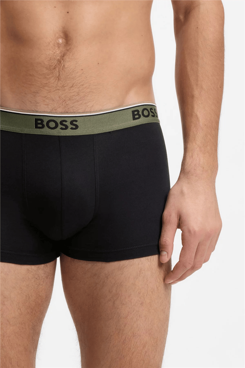 Boss Trunk 3P Power Erkek 3lü Boxer Siyah