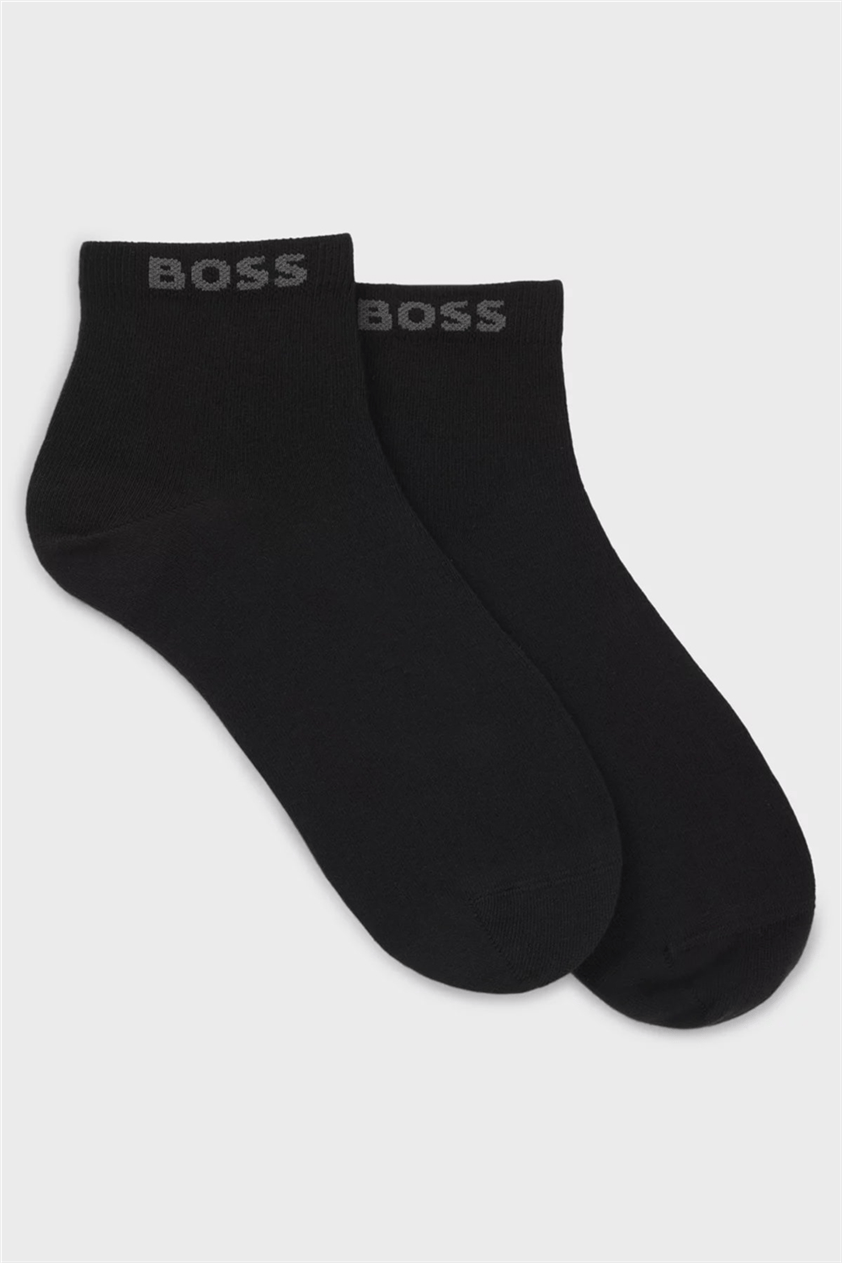 Boss Uni Erkek 2li Çorap Siyah