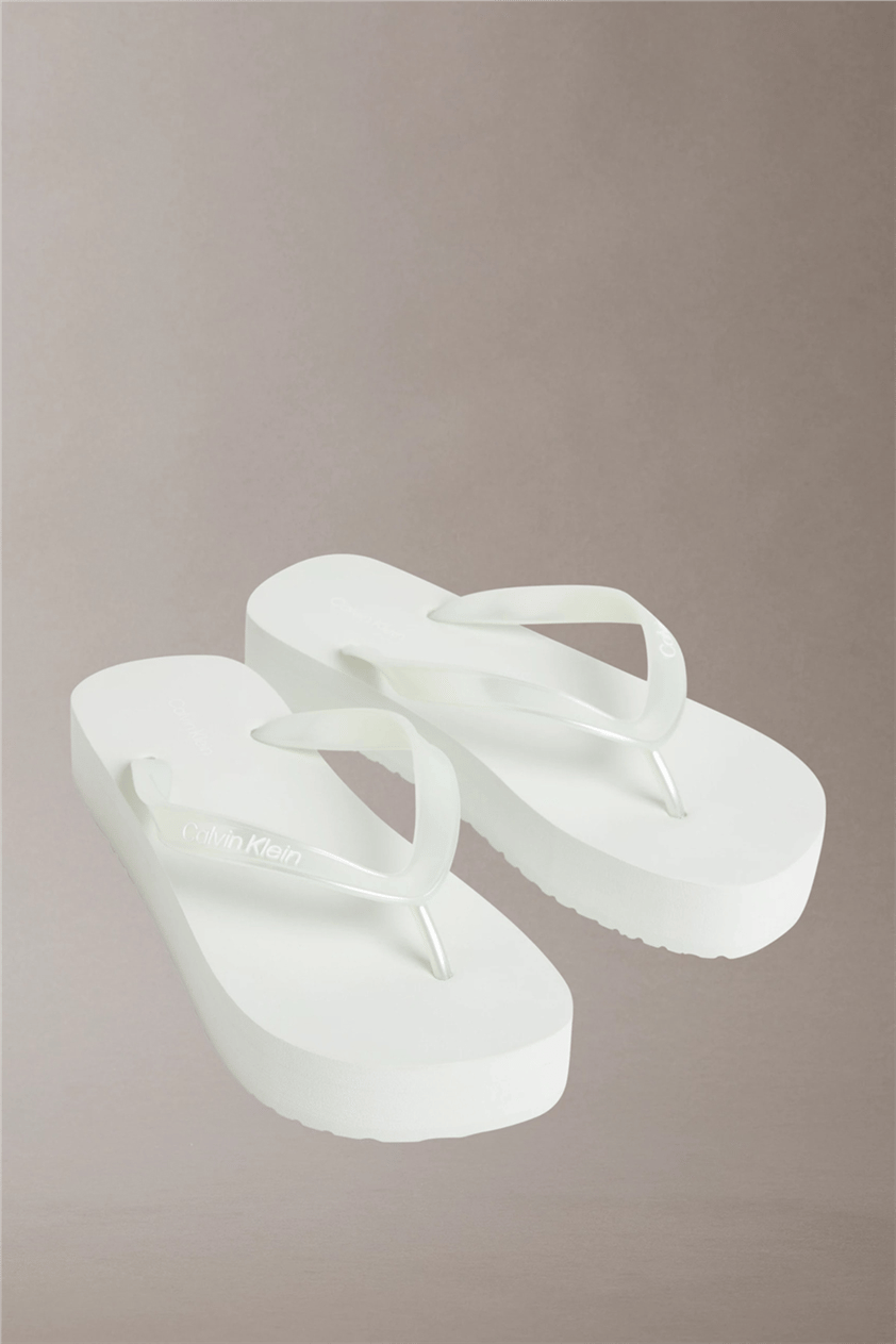 Calvin Klein Flatform Flip Flop M Kadın Terlik Yeşil