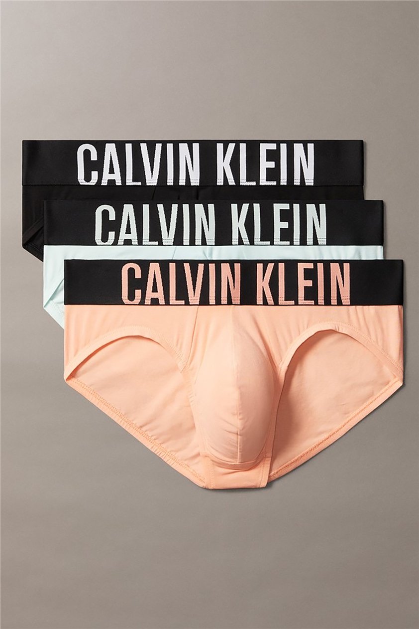 Calvin Klein Hip Brief 3Pk Erkek 3lü Boxer Siyah