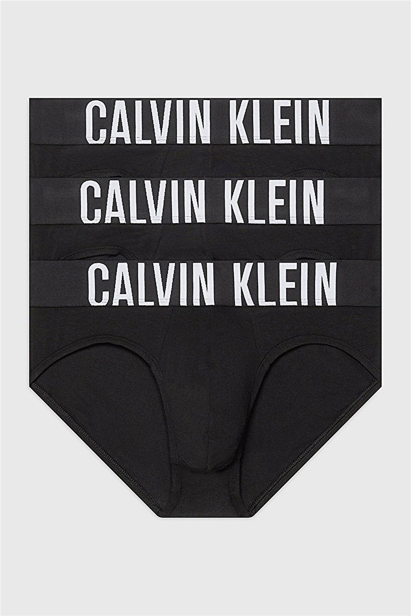 Calvin Klein Hip Brief 3Pk Erkek 3lü Boxer Siyah
