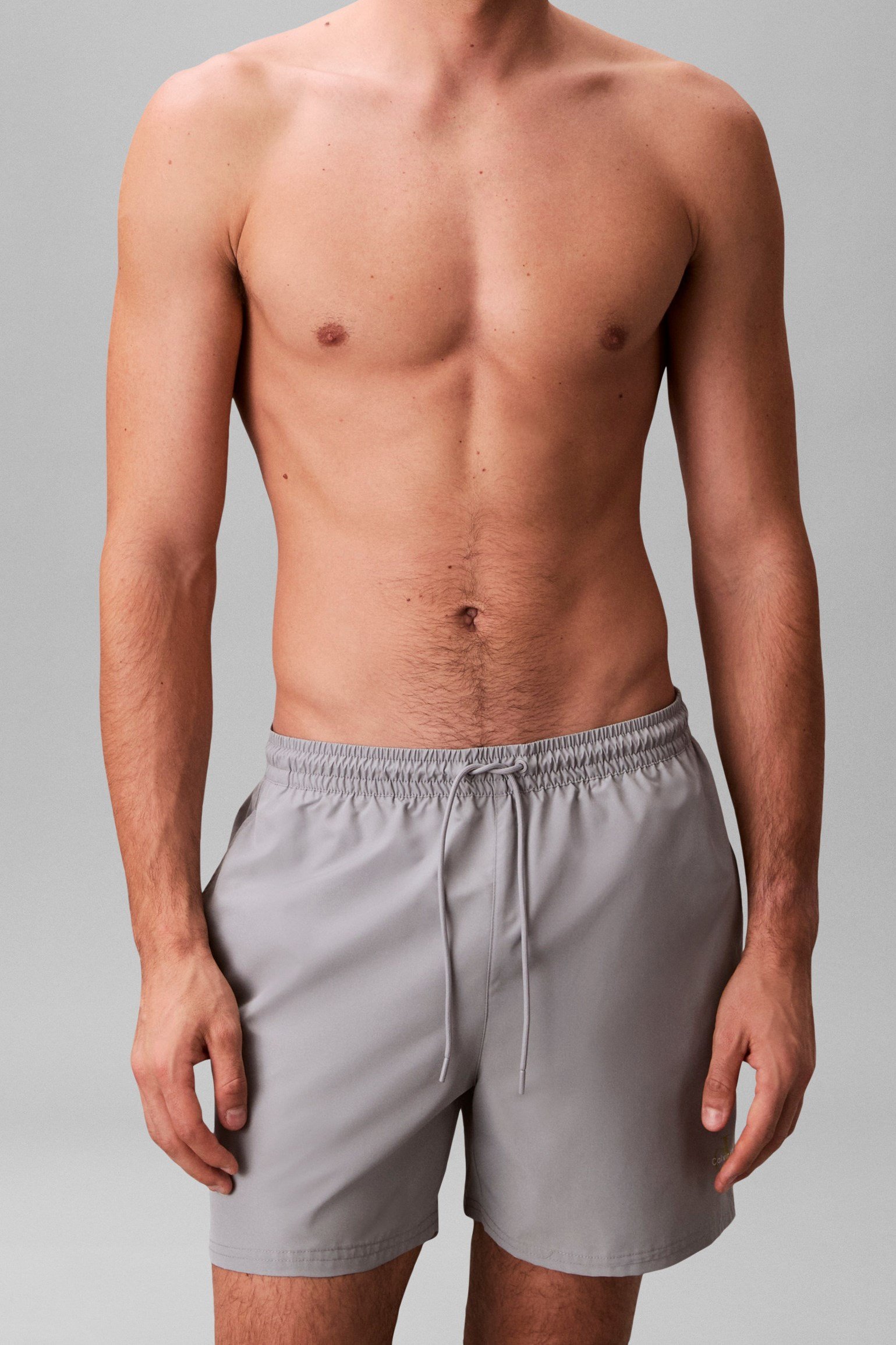 Calvin Klein Medium Drawstring Wa Erkek Şort Mayo Gri