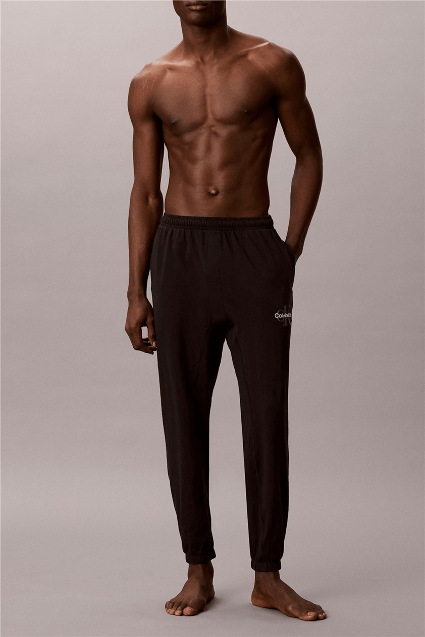 Calvin Klein Monogram Sleep Jogge Erkek Pijama Altı Siyah