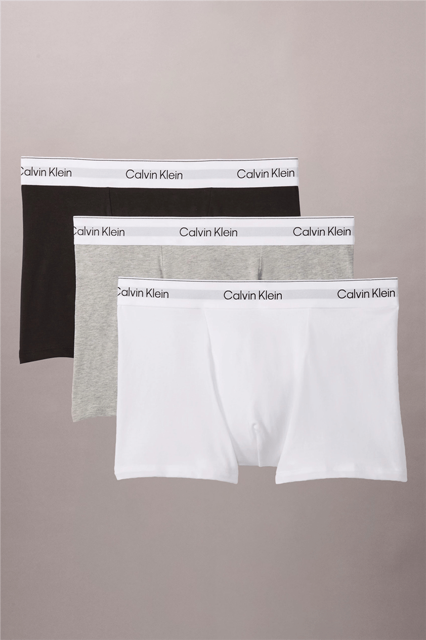 Calvin Klein Relaxed Fit Trunk 3PK Erkek 3lü Boxer Çok Renkli