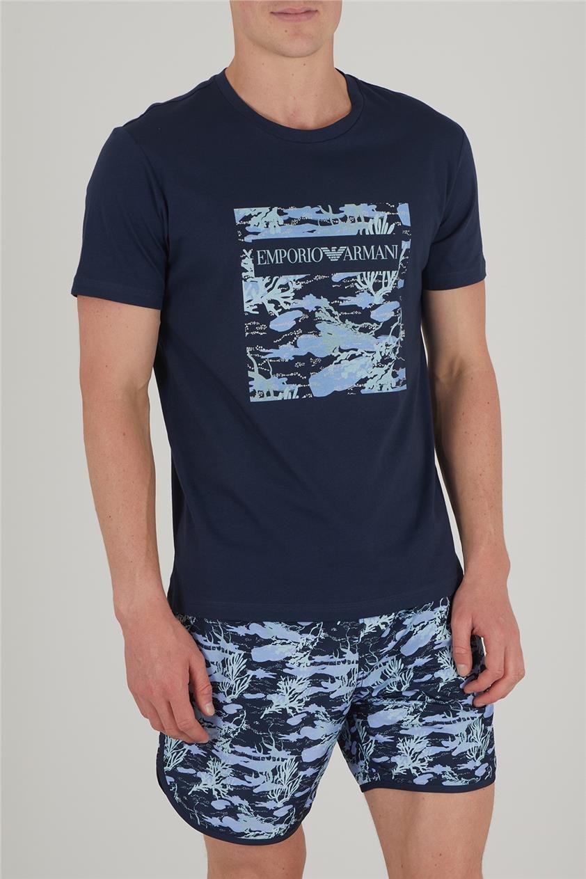 Emporio Armani Erkek Bisiklet Yaka T-Shirt