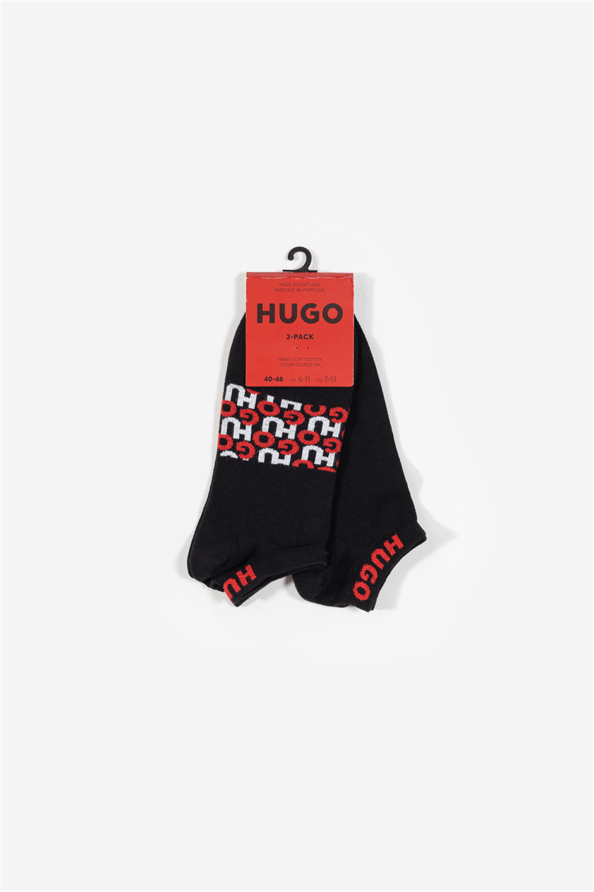 Hugo Logo Erkek 2li Çorap