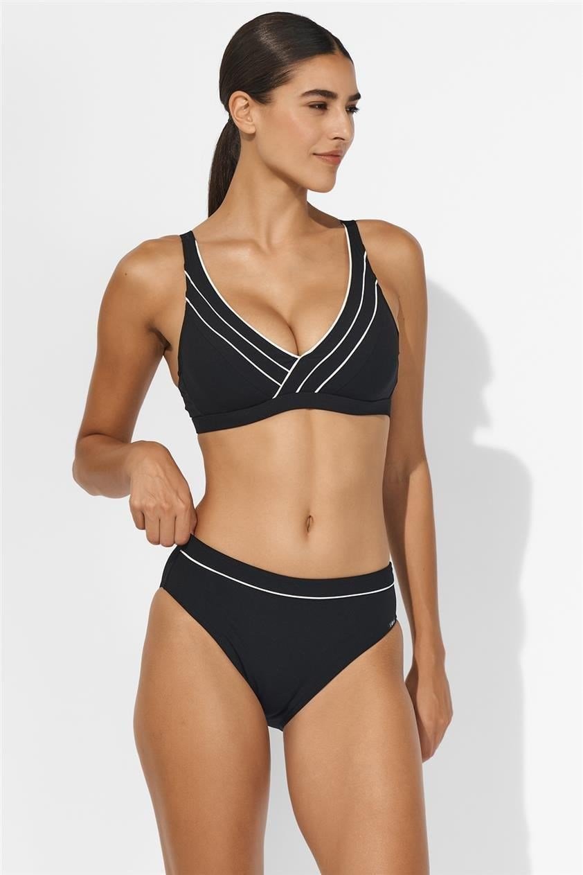 Lidea F-Lidea Sports Club Kadın Bikini Üstü Siyah