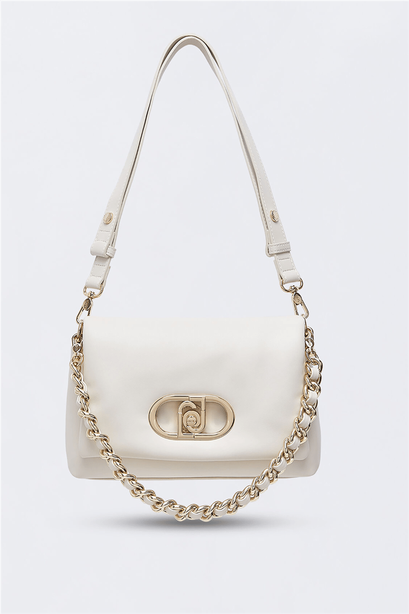 Liu Jo Ecs M Crossbody Kadın Mini Omuz Çantası Krem