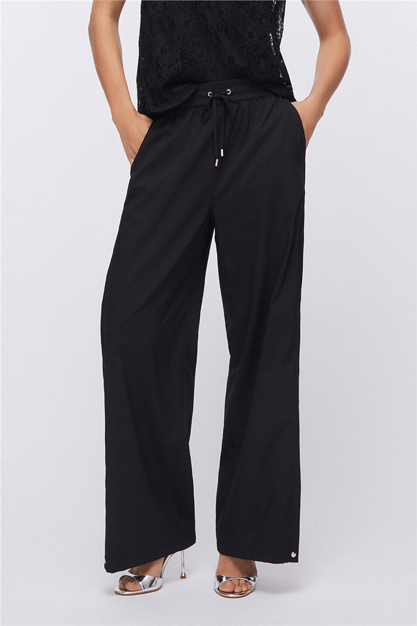 Liu Jo Ecs Pant.Ts Tpotf Lungo Kadın Pantolon Siyah