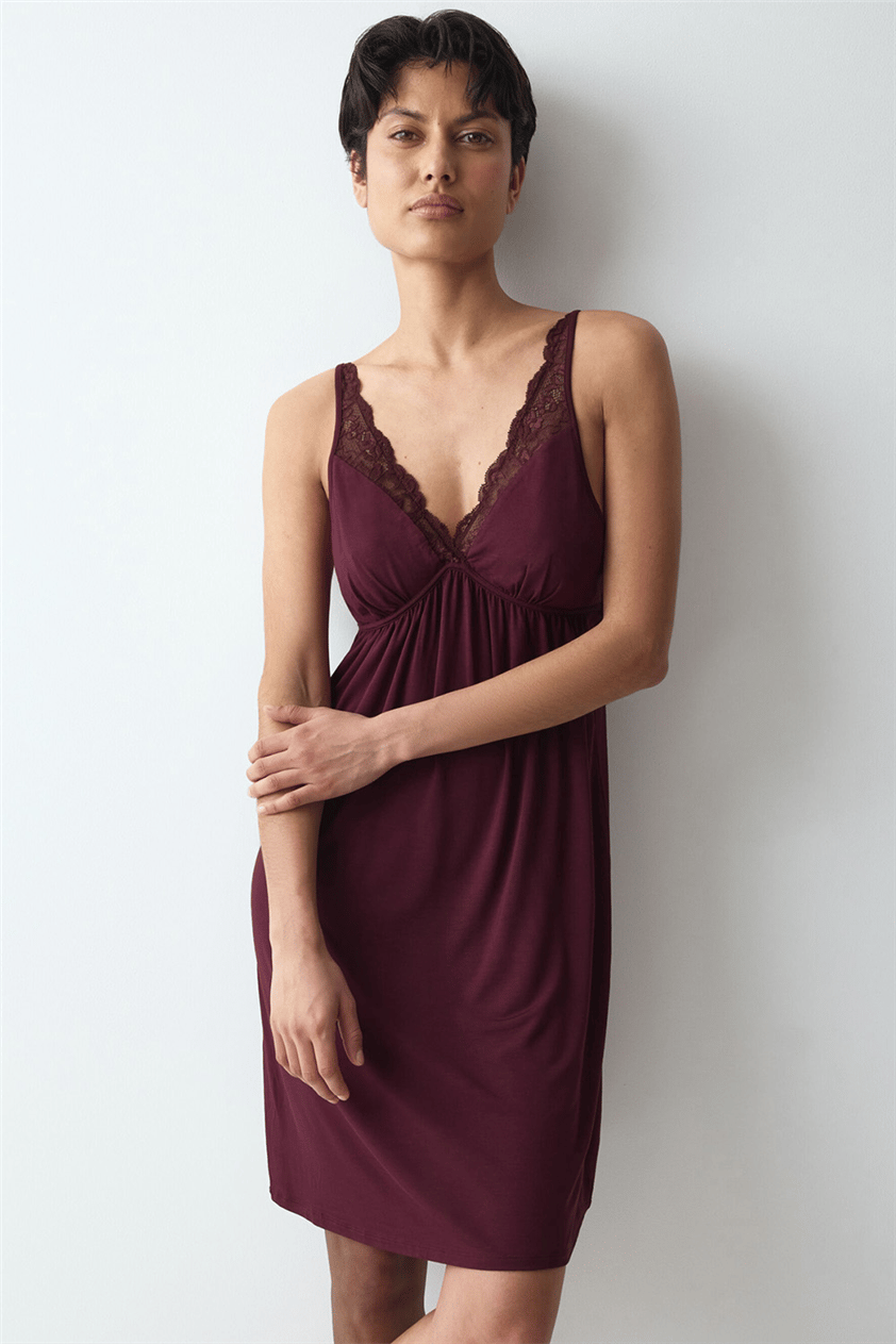 Triumph Amourette NDK Kadın Gecelik Bordo