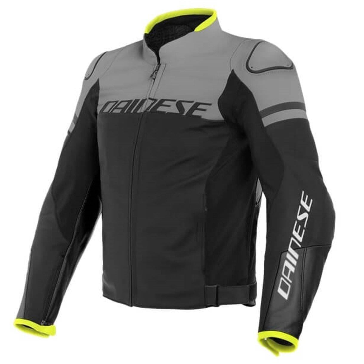 DAINESE/AGILE LEATHR BLK-MATT/CHRCL GRY/BLK MAT