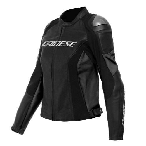 DNS CKT DERİ/RACING 4 LADY LEATHER JACKET PERF. BLK BLK