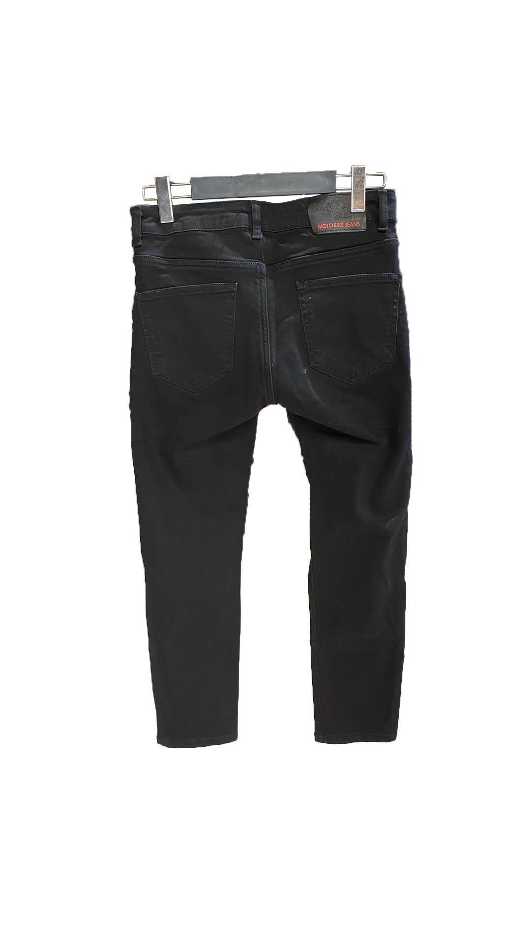 Motobike Jeans 2007 Fileli Siyah Motosiklet Pantolonu – Twaron Destekli (Korumalar Hariç)