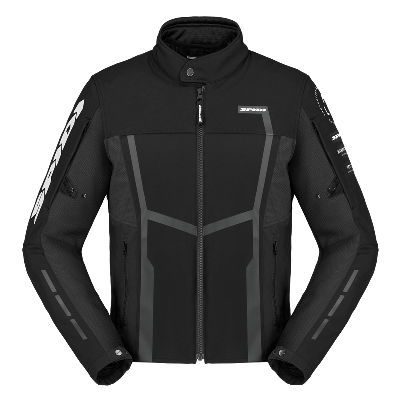 SPIDI MOTOJOY TEKSTİL CEKET SİYAH BEYAZ