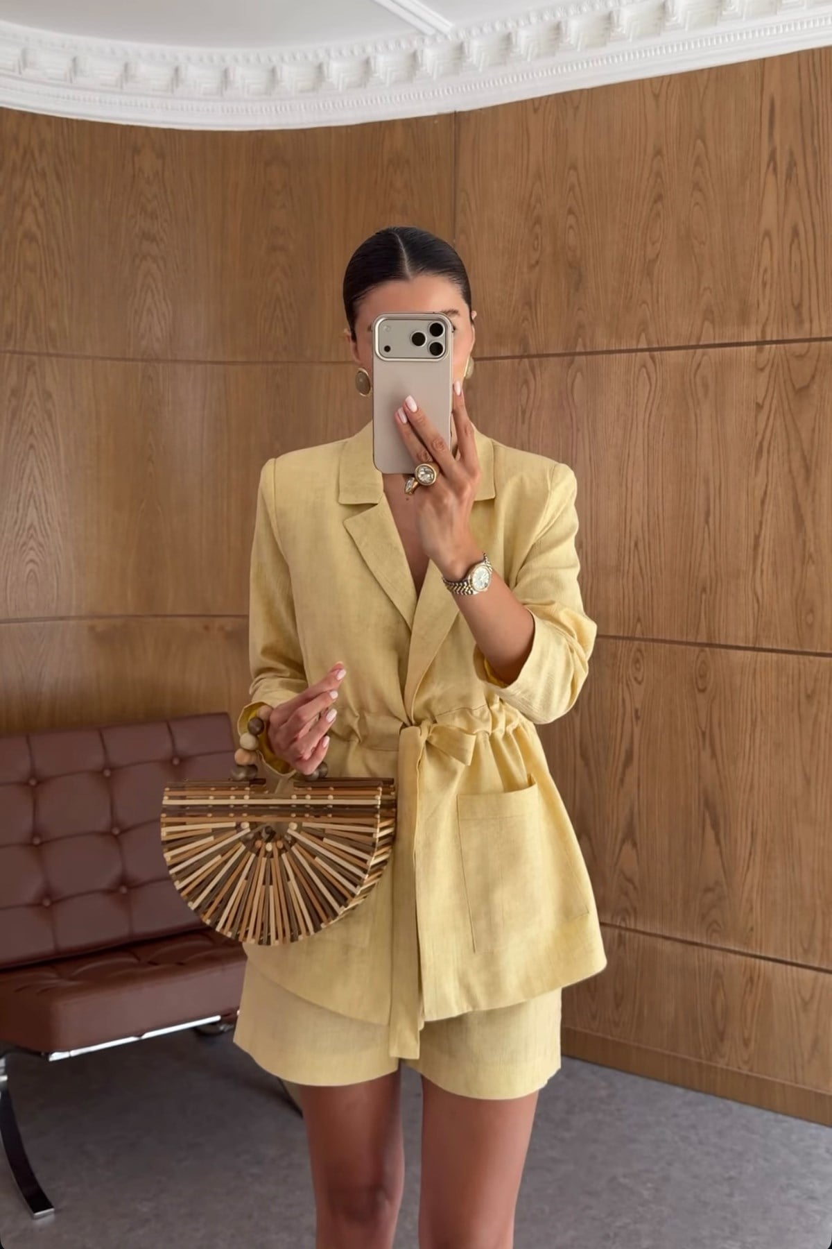 Amelia Ahşap Boncuk Çanta | Yazlık & Bohem