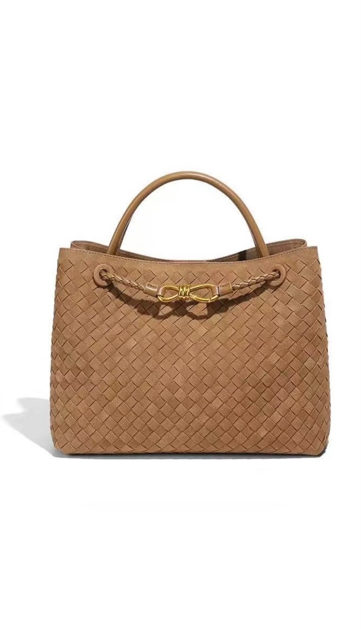Luma Camel Süet Büyük Boy Çanta