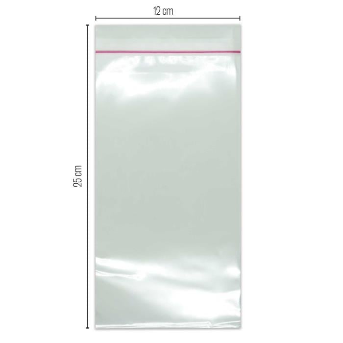 Bantlı Şeffaf Jelatin Poşet (OPP) 12x25 1000 Adet