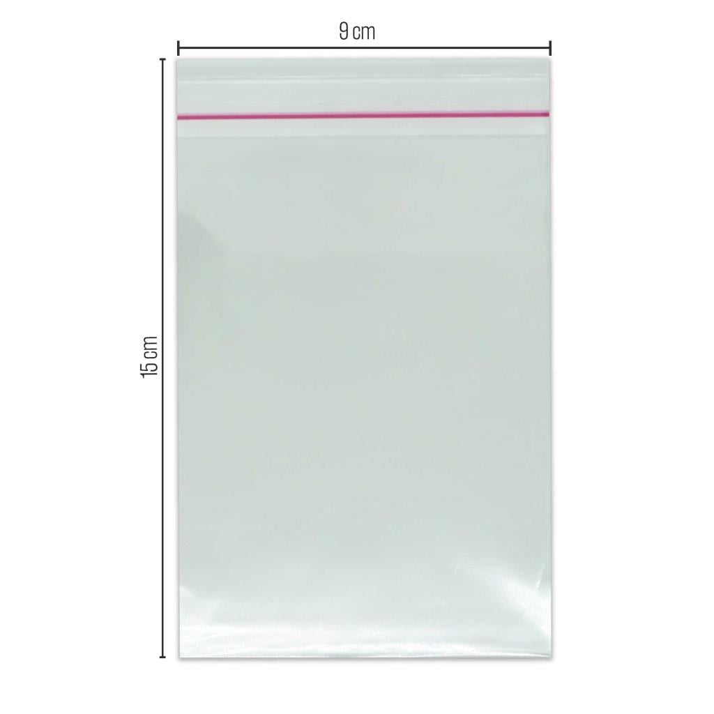 Bantlı Şeffaf Jelatin Poşet (OPP) 9x15 1000 Adet