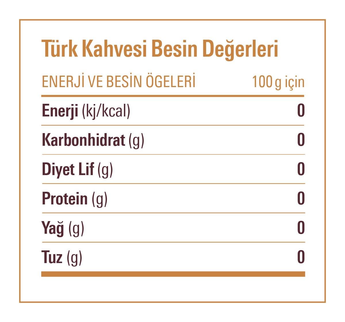 Kafeinsiz Türk Kahvesi 50g