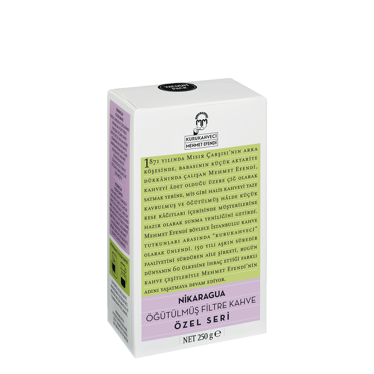 Özel Seri Nicaragua Filtre Kahve 250g