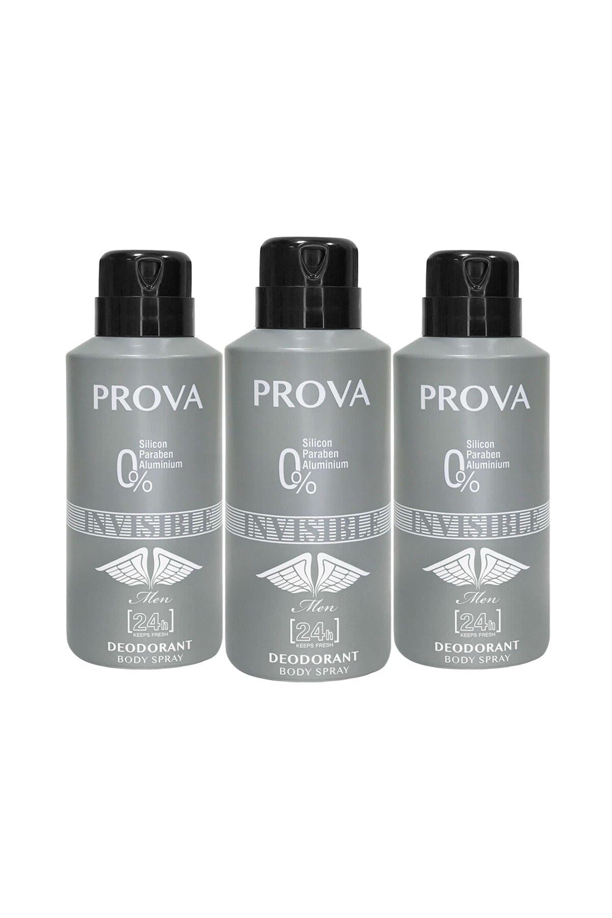 Prova Invisible Erkek Deodorant 150 ml 3 Adet