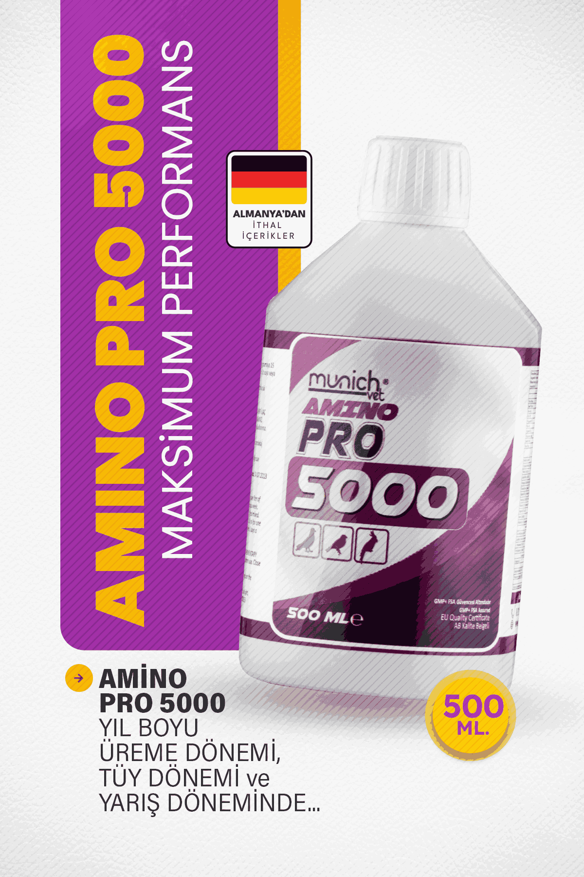 Munich Vet Amino Pro 5000 Amino Asit 500 ml