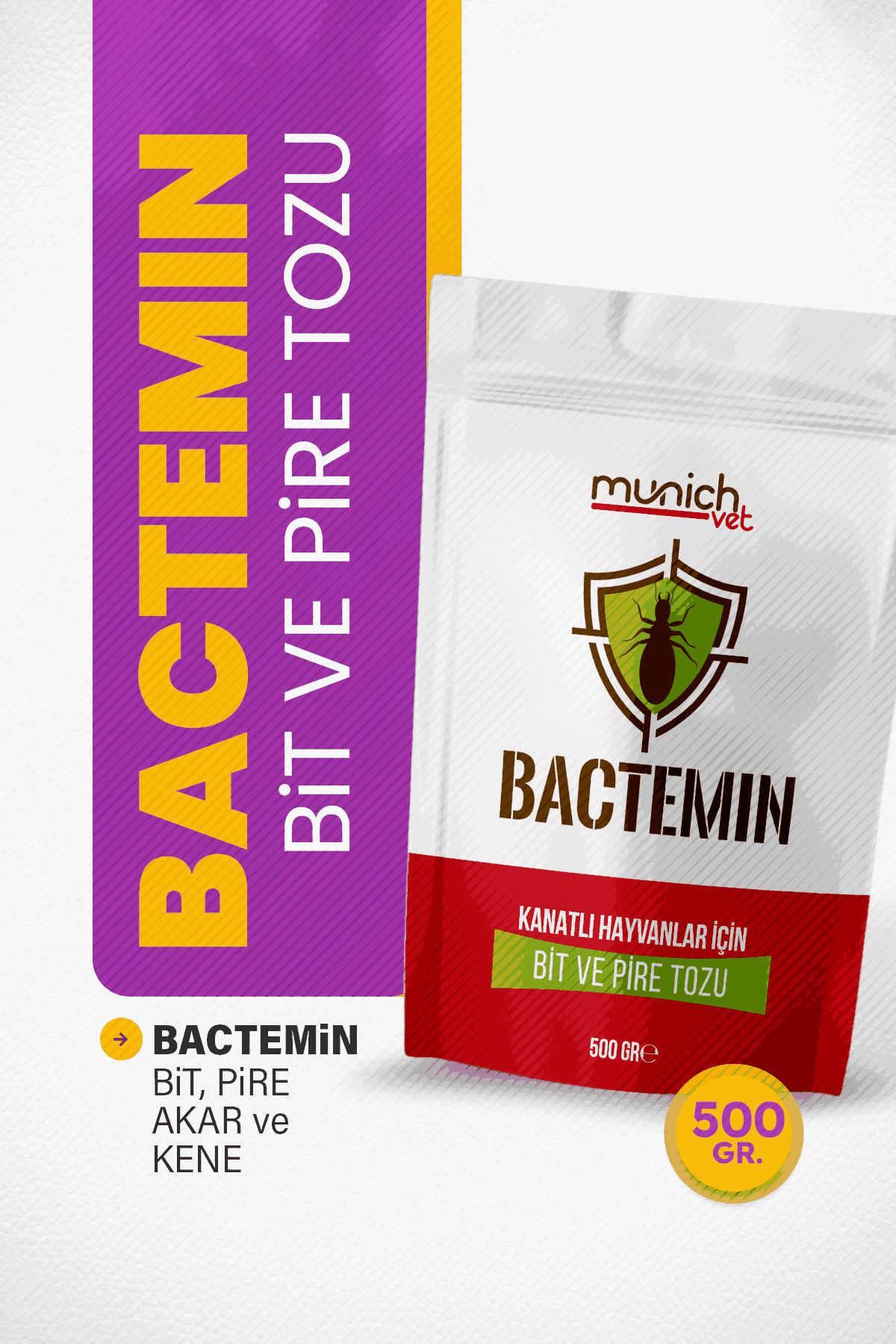 Munich Vet Bactemin Bit Pire Tozu 500 gr