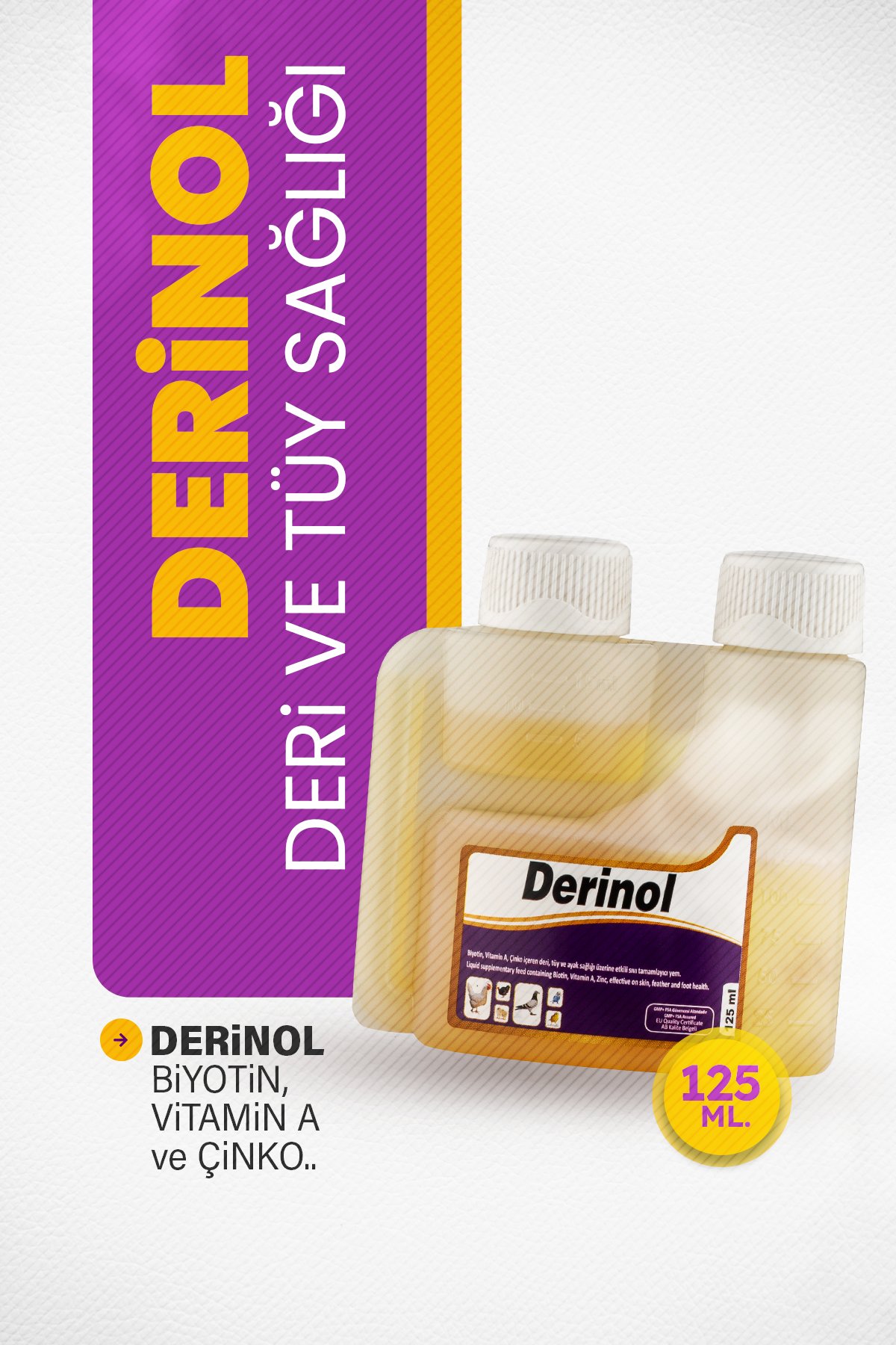 Munich Vet Derinol Tüy ve Deri Ürünü 125 ml